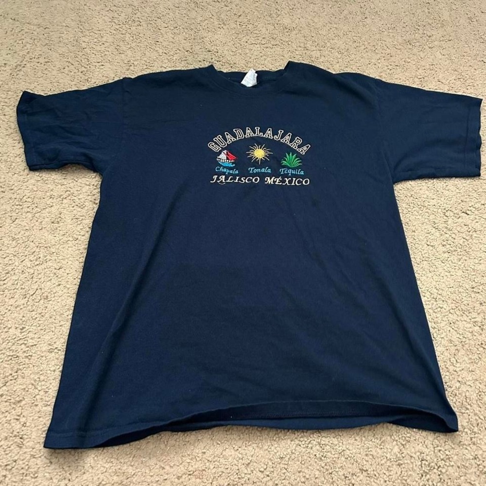 Vintage Navy Guadalajara Jalisco Mexico tee